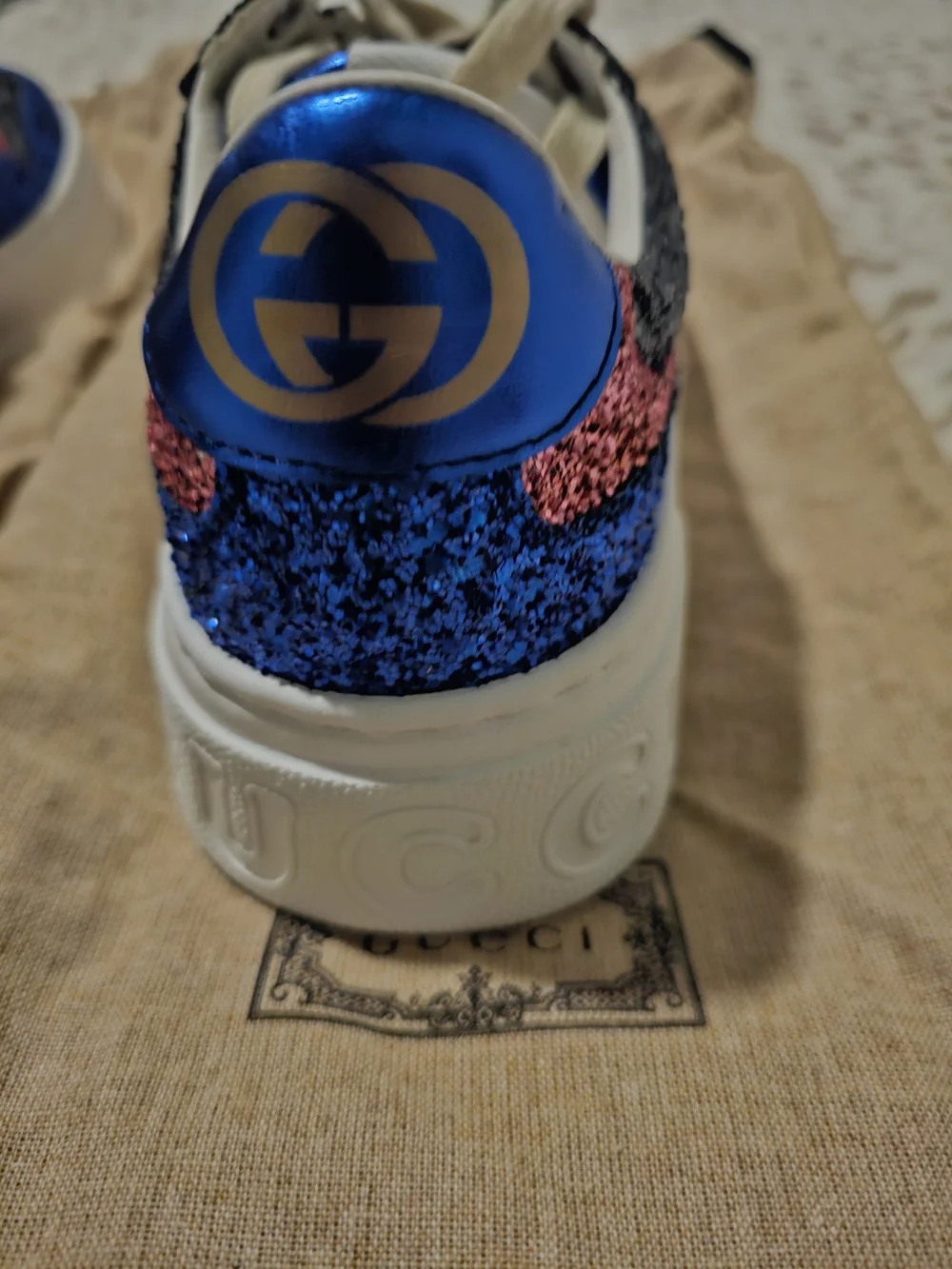 Gucci Glitter Platform Sneakers